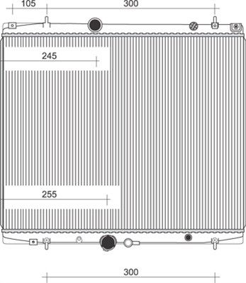 MAGNETI MARELLI radiatorius, variklio aušinimas 350213903000